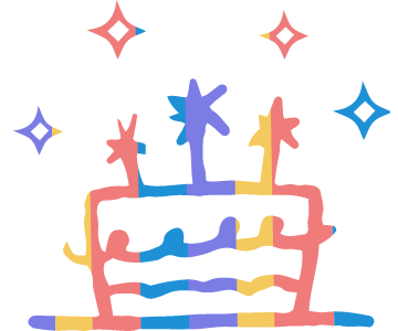 Color Camp Birthday Mail